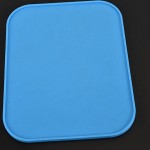 Bestonzon Tapis égouttoir en silicone résistant à la chaleur Tapis de Séchage support de pot Dessous de Table de Cuisine 29.5 x 23.8 cm Bleu - B07DD8MGR7U
