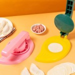 HEMOTON 2Pcs Dumpling Appuyez sur Outil Chinois Dumpling Wrappers Moule Cuisine Gadgets Outils pour La Pâtisserie - B09WYKXDJ5X