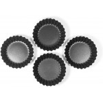 Moneta Eden Tart Set Moule à Gâteau avec Surface en Aluminium Recyclé Utilisable au Four Revêtement Anti-Adhésif et Anti-Rayures Lavable au Lave-Vaisselle Set de 4 pièces 11cm - B099NDS1TH4