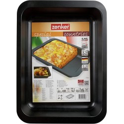 Zenker 7503 Plat à Lasagne Special Countries 36,5x27x5 cm Noir Acier Inoxydable 5 x 27 x 5 cm - B000A42CUWT