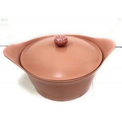 Cookut L'incroyable cocotte rose avec poignée en céramique boule rose et blanc 4,5l 28cm - B08XZHRMSSZ