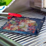 WeiCYN BBQ Grill Mesh Bag Pack de 5 Sacs réutilisables Barbecue antiadhésifs Cuire au Four extérieur Durable Pique-Nique Sacs grillade Color : Black - B08BCBQWGM3