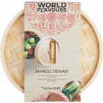 KitchenCraft World of Flavours Panier de Cuisson Vapeur en Bambou 2 Étages 20 cm - B0001IWWJ88