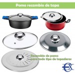 EUROXANTY® Lot de 2 boutons de rechange pour couvercle pour casseroles poignées universelles - B08G8R8LXSK