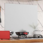 Ecrans anti-projections Protege Mur Cuisine Plaque de cuisson de la cuisson protection de l'huile de protection en acier inoxydable bouclier d'huile de bouclier d'huile écran de cuisine Protection D' - B0974Q1FGXL