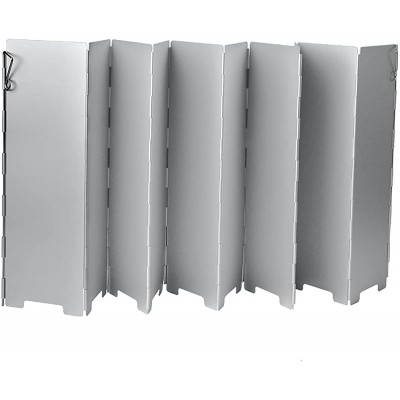 Liudan Plaque Anti-Projections Plaques 10 12 Plateaux en Aluminium Camping Poêle Pare-Brise Panneau de Pare-Brise de Brillante de Pare-Brise avec Sac de Transport Ecrans Anti-Projections - B09FL2WGQ7C